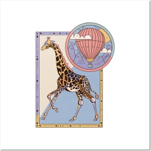 Running Giraffe Posters and Art